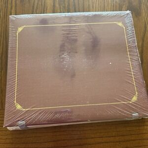 Creative Memories 9X10.5 Burgundy Tribute Scrapbook Album Gold Trim New & Sealed